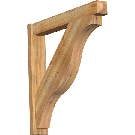 Ekena Millwork Funston Craftsman Rough Sawn Outlooker, Western Red Cedar, 6"W x 38"D x 38"H OUT06X38X38FST04RWR